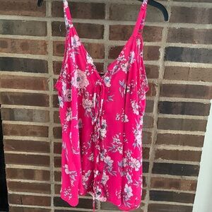 Women’s Plus Torrid Tank Pink Floral, 3/3X, 11257766